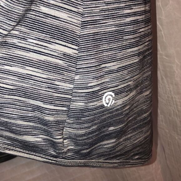 Champion S Active Full Zip Mock Neck Fitted Gray White Heathered Sweatshirt - Picture 10 of 14